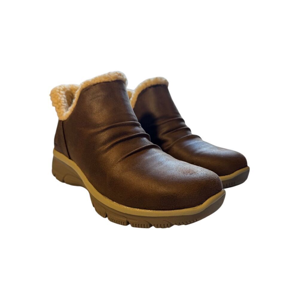 Skechers Easy Going Sweet Treasure Chocolate/Brown Bootie Women’s Size 6.5 NWB